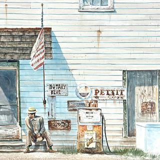 Harry Linley Richardson (British, 1878-1949) 1978 American Heartland Watercolor