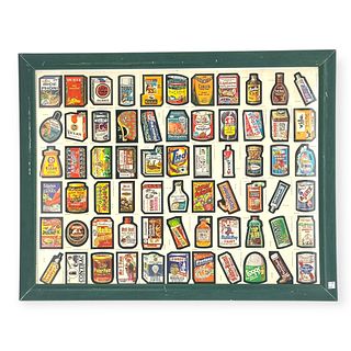 Framed 1979 Topps Wacky Packages Uncut Sheet