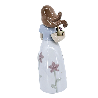 Lladro Little Violet Girl Figurine