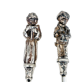 (Lot of 2) Reed & Barton Silverplate Souvenir Christmas Spoons