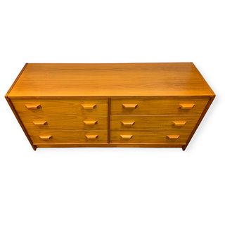 Teak 6-Drawer Dresser, Made in Denmark
