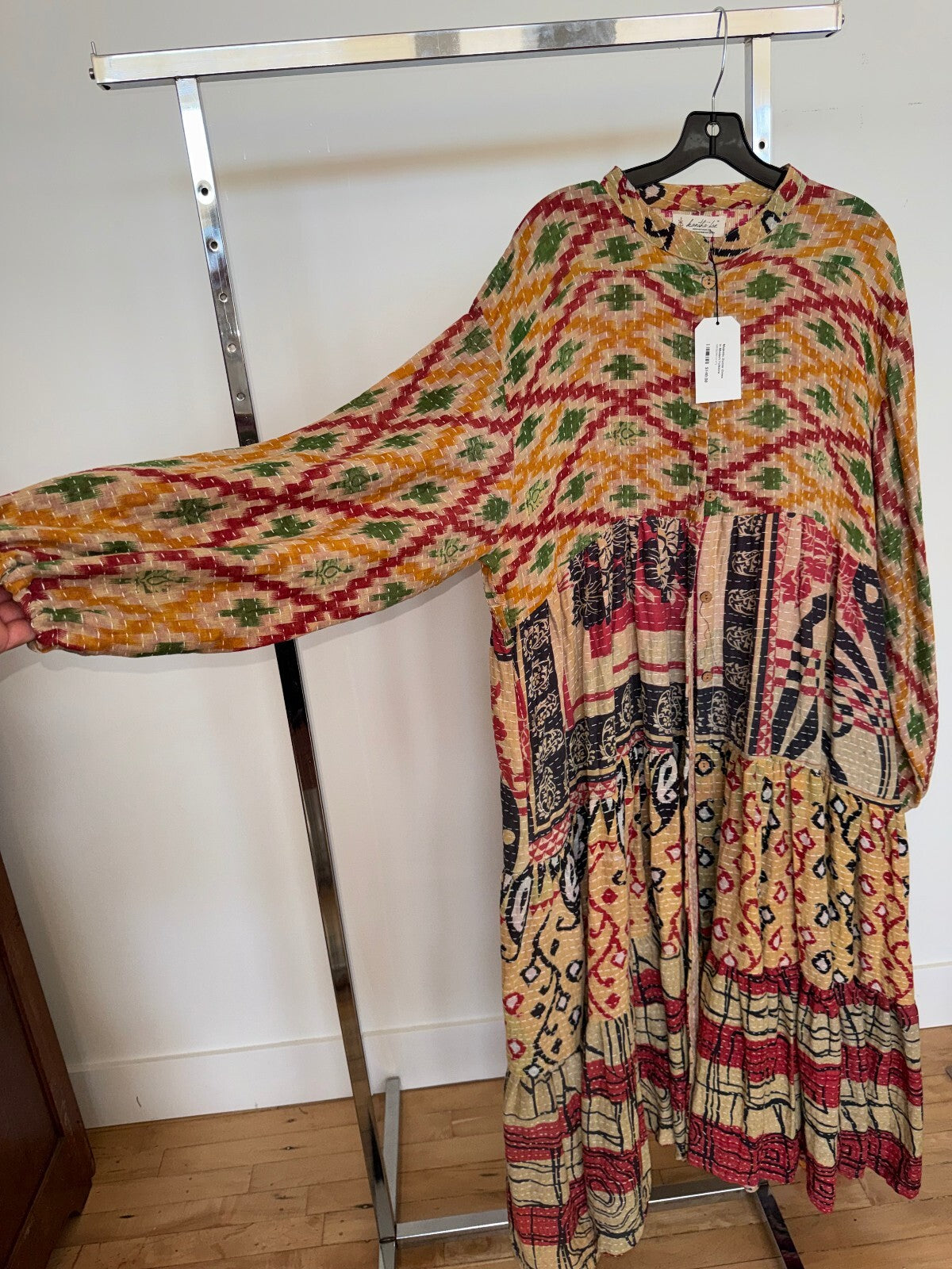 Kantha Bae Multipatterned Tunic Dress, Free Size