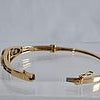 Opal, 14k Yellow Gold Bangle Bracelet