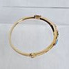 Opal, 14k Yellow Gold Bangle Bracelet