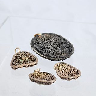 Collection of Chinese Export Multi-Stone Pendants