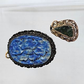 Collection of Chinese Export Multi-Stone Pendants