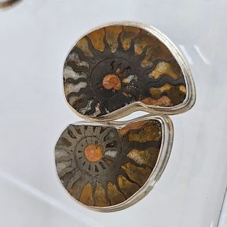 Ammonite, Multi-Stone, Sterling Studio Jewelry Suite