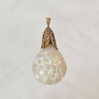 Antique Opal, 14k Yellow Gold Shaker Pendant