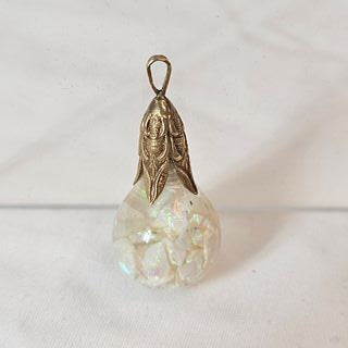 Antique Opal, 14k Yellow Gold Shaker Pendant