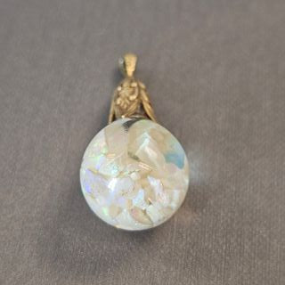 Antique Opal, 14k Yellow Gold Shaker Pendant