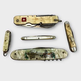 Group of 5 Pocket Knives