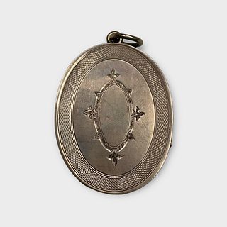 Victorian Silver Gilt Locket