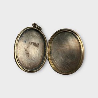 Victorian Silver Gilt Locket