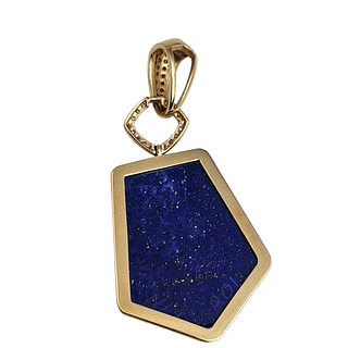 Multi-Stone, Diamond, 14k Yellow Gold Pendant