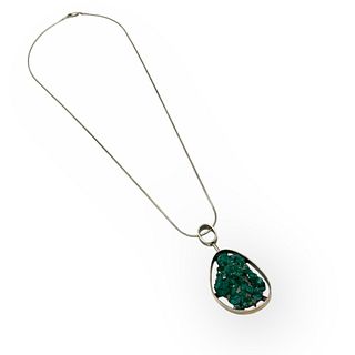 Chrome Diopside, Sterling Silver Necklace