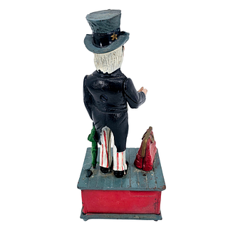 Cast Iron Uncle Sam Piggy Bank