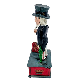 Cast Iron Uncle Sam Piggy Bank