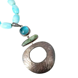 Sterling and Larimar Necklace