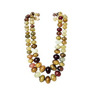 Bill Harris Graduated Stone Tiered Necklace with Faceted Stone Clasp