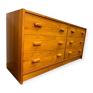 Teak 6-Drawer Dresser, Made in Denmark