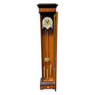 Italian Marquetry Free Standing Case Clock