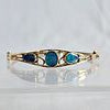 Opal, 14k Yellow Gold Bangle Bracelet