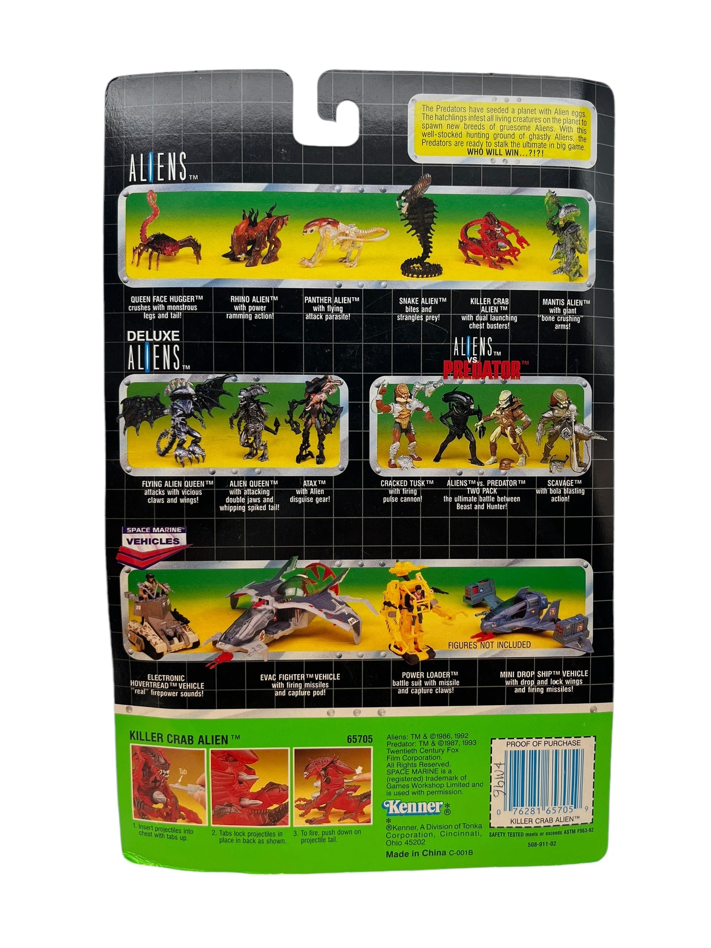 1992 Kenner Aliens Sealed Action Figure