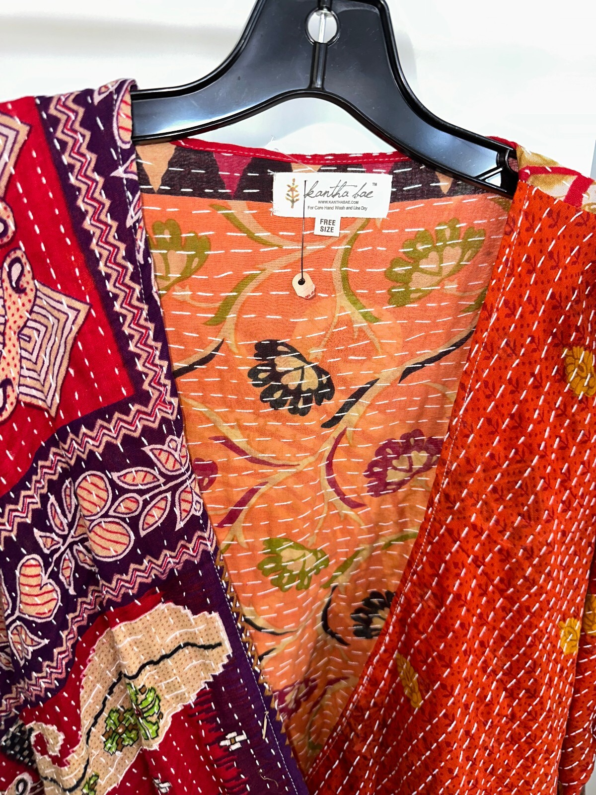 Kantha Bae Red Longsleeve Sweater