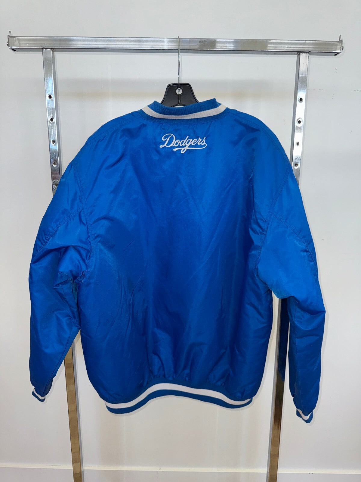 LA Dodgers Blue Buttonup Jacket, Size XXXL