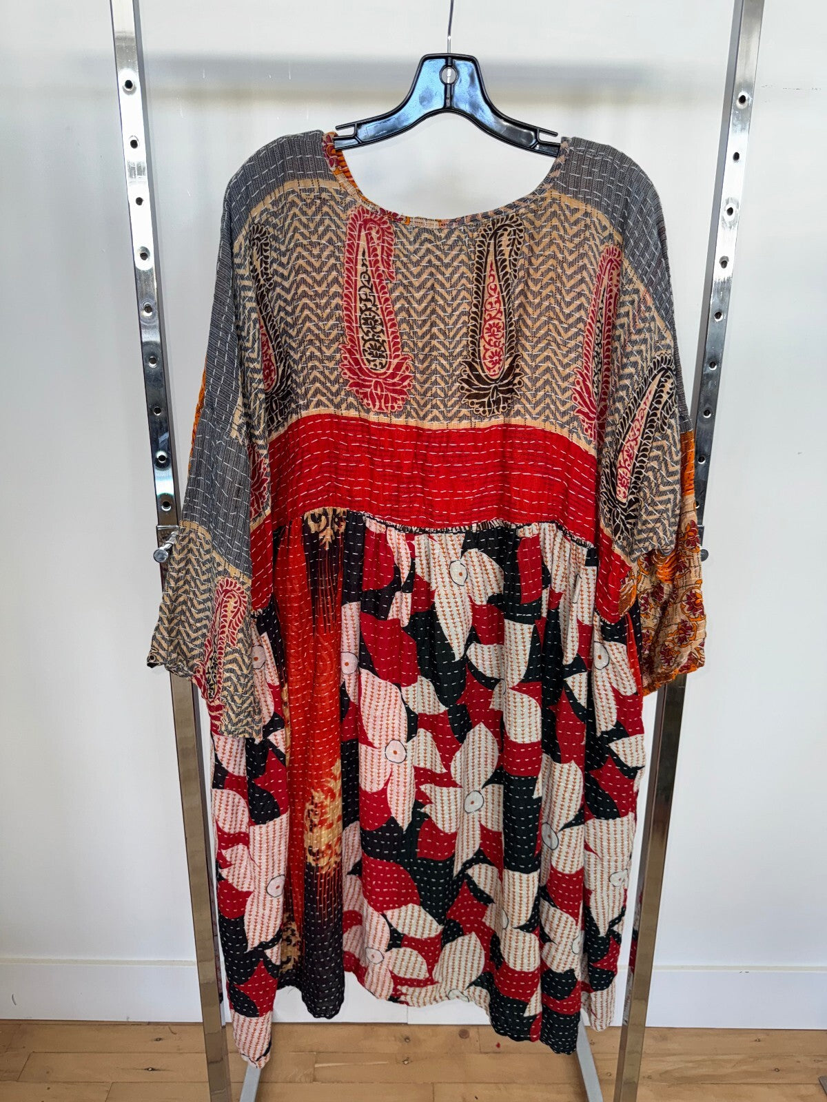 Kantha Bae Multipattern Tunic Dress, Free Size