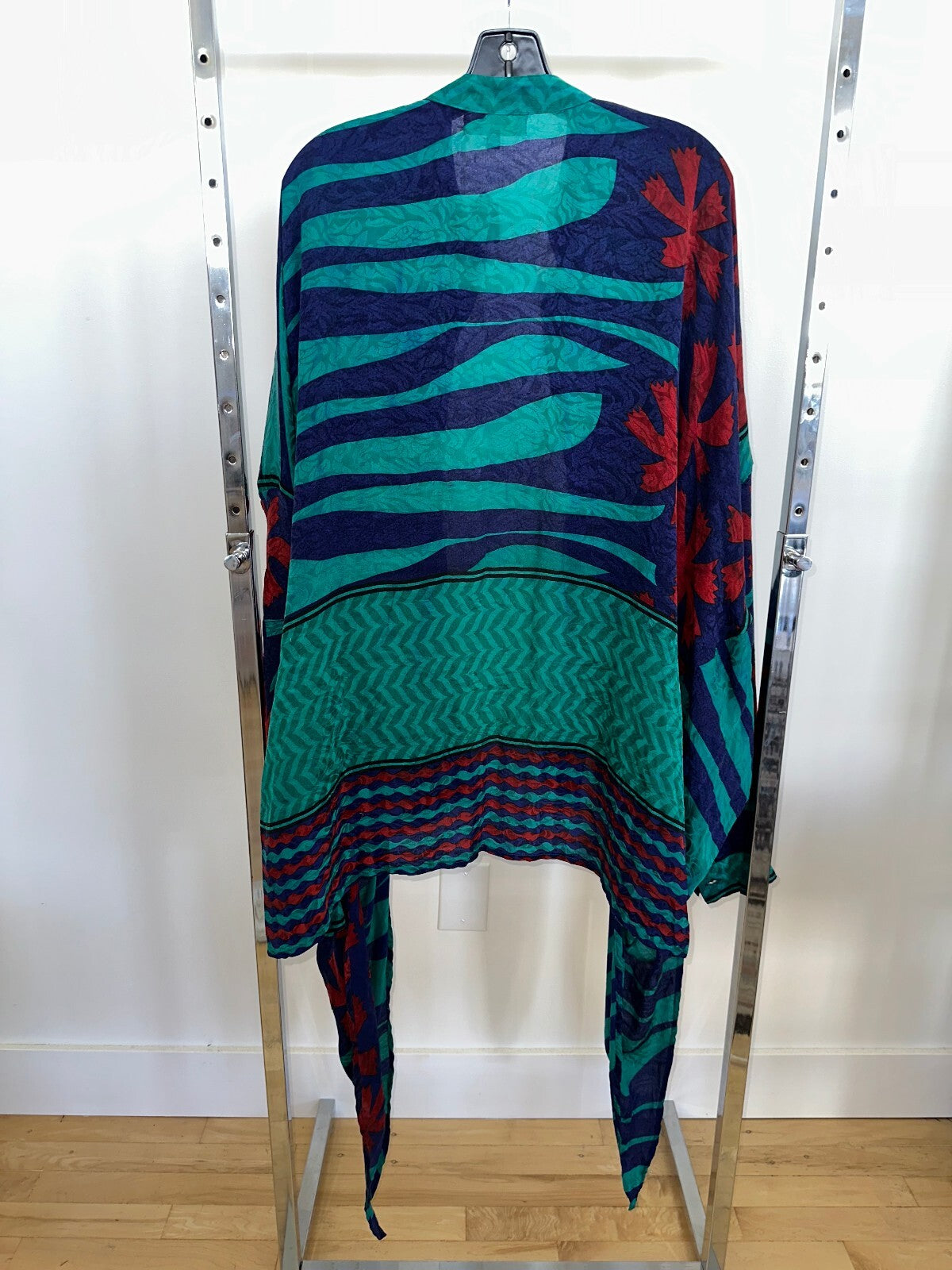 Kantha Bae Blue Buttonup Longsleeve, Free Size