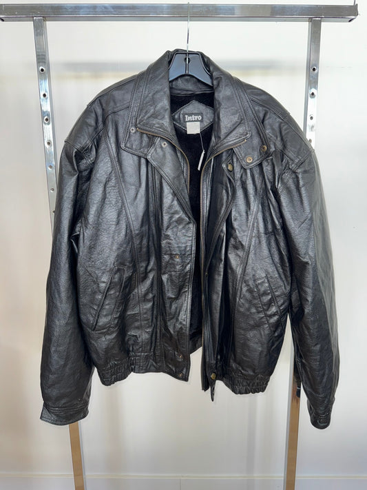 Intro 100% Leather Jacket, Size XXL