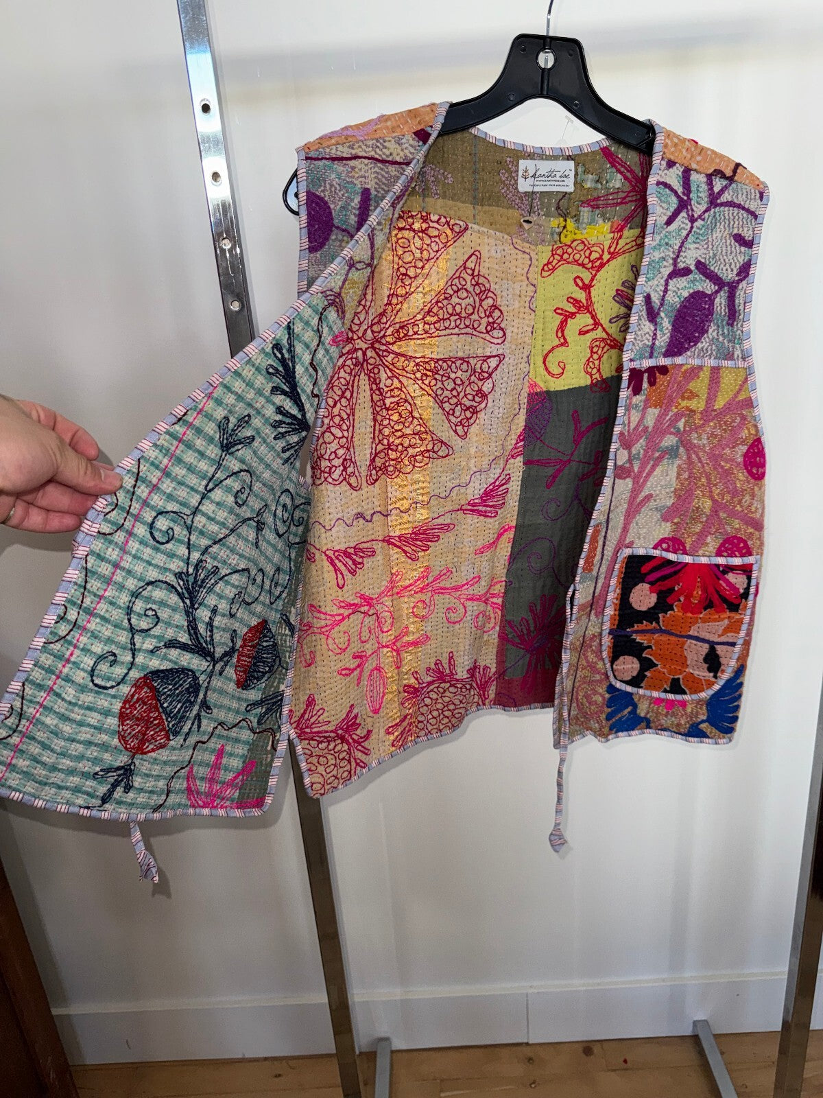 Kantha Bae Multipattern Vest, Large