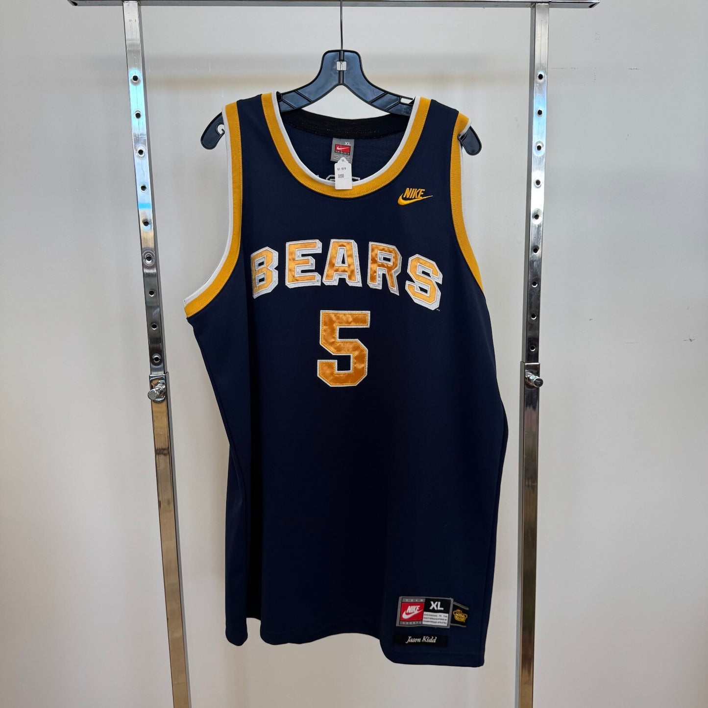 Vintage Cal Bears Jason Kidd Nike Jersey, size XL