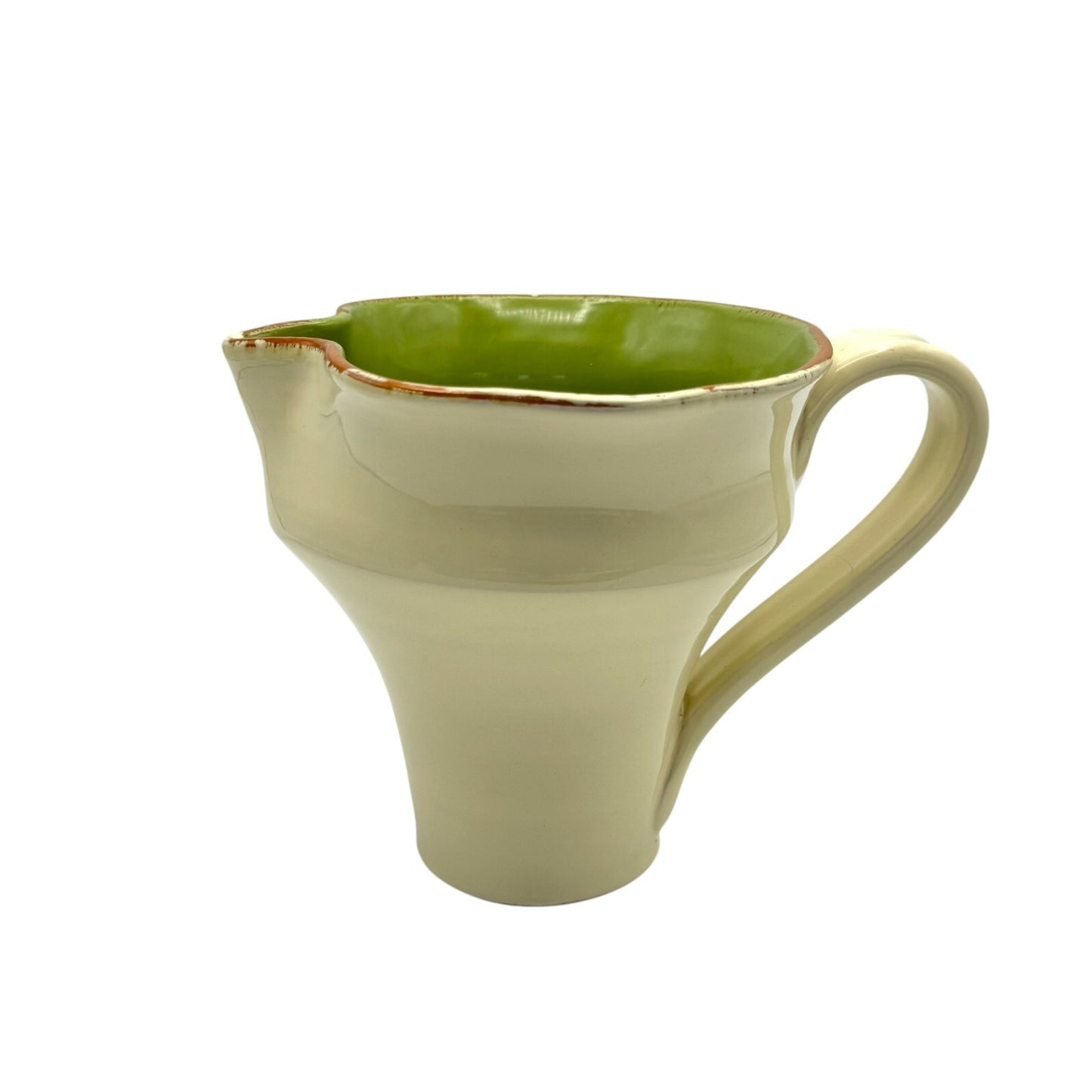 Vietri Ceramic Green Pitcher