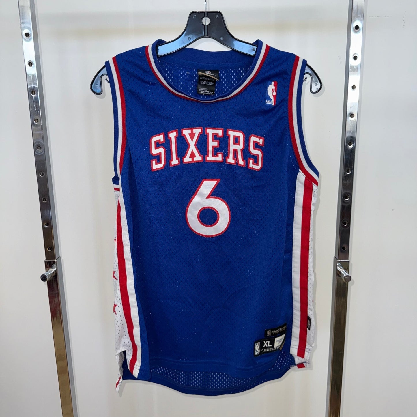 Philadelphia 76ers Julius Erving Jersey, size XL