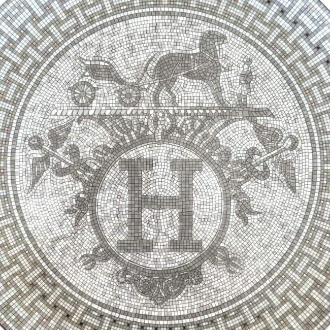 Hermes Mosaique au 24 Platinum Tart Platter