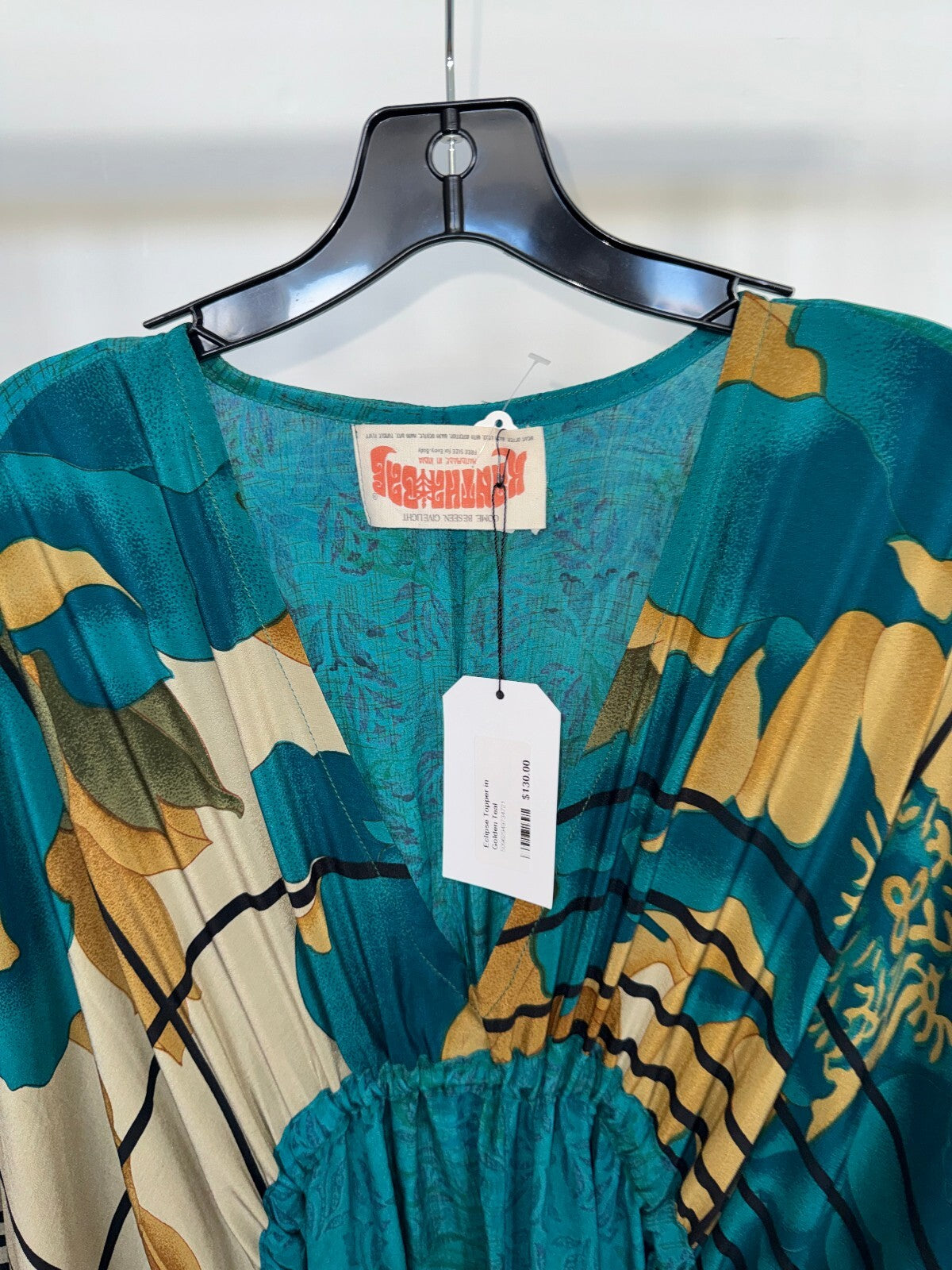 Kantha Bae Blue Long sleeve Tunic Dress, Free Size
