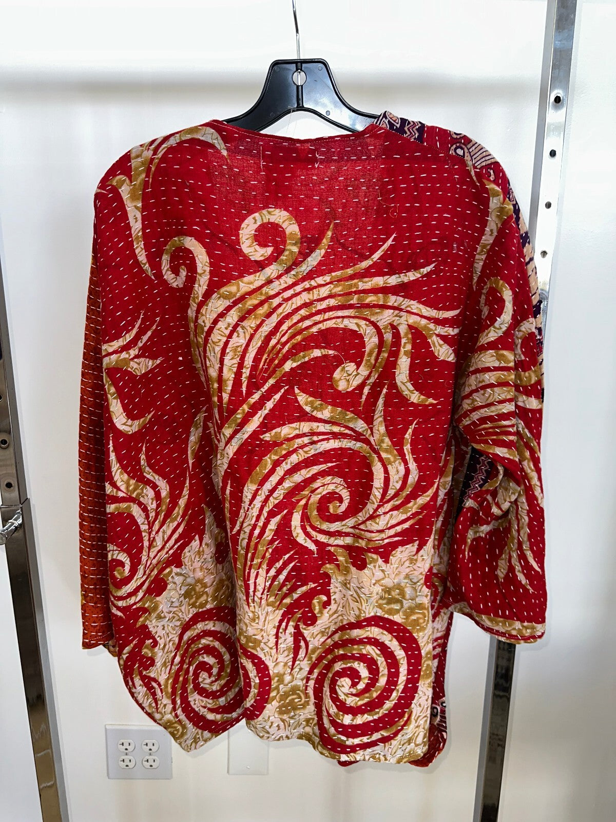 Kantha Bae Red Longsleeve Sweater