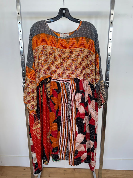 Kantha Bae Multipattern Tunic Dress, Free Size