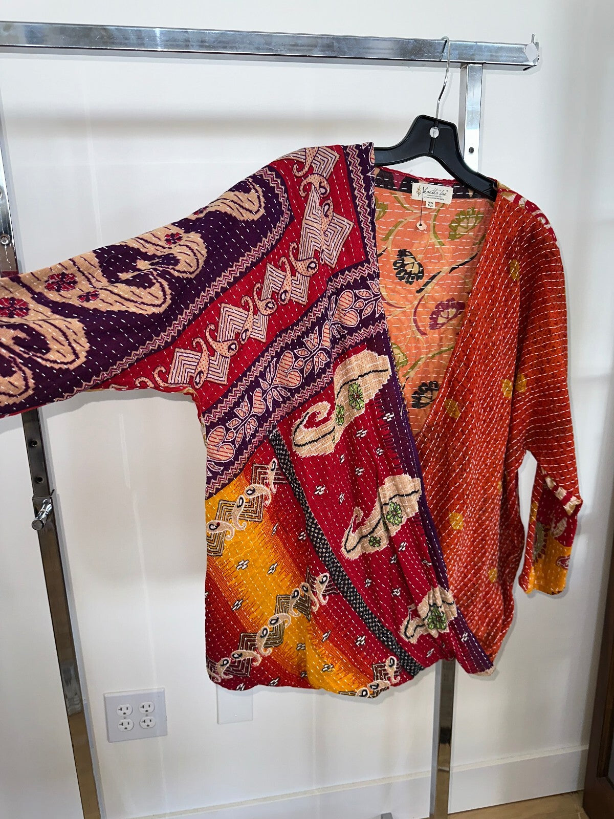 Kantha Bae Red Longsleeve Sweater