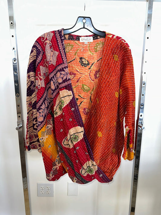 Kantha Bae Red Longsleeve Sweater