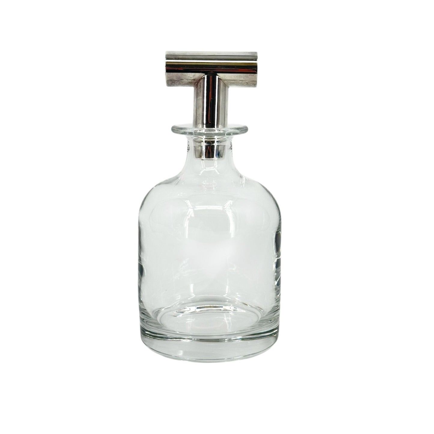 Italian Crystal Decanter with Sterling Silver Stopper, by Pampaloni
