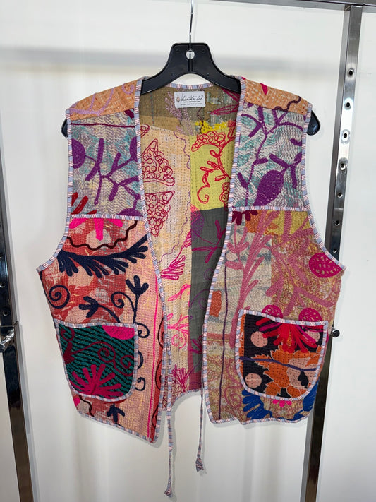 Kantha Bae Multipattern Vest, Large