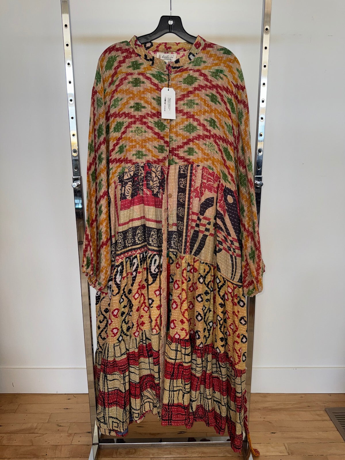 Kantha Bae Multipatterned Tunic Dress, Free Size